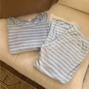 Striped Blue Pajama Set